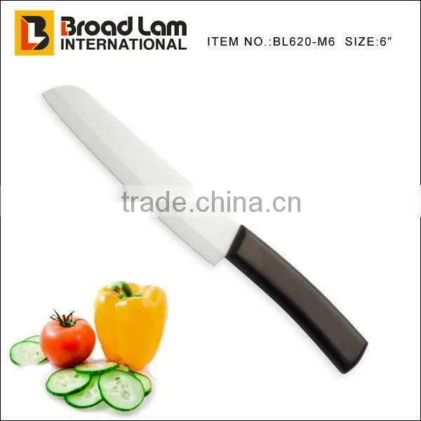 Top Quality Kitchen Knife Ceramic Blade with Wooden Handle 6 inch Chef Knife
