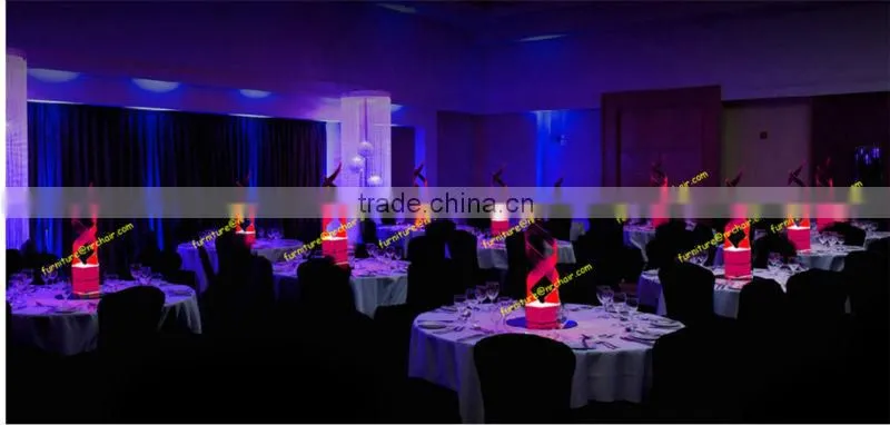 Shanghai well designed event rental wedding banquet acrylic led light decoration(torch)