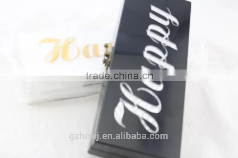 Personalized women's evening happy clutch bag