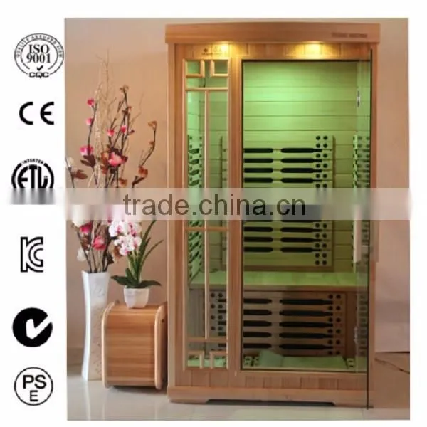 Home use indoor 1 person far infrared fitness sauna rooms