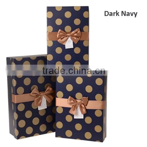 Lovely Bow With Spot Printing Paper Gift Box