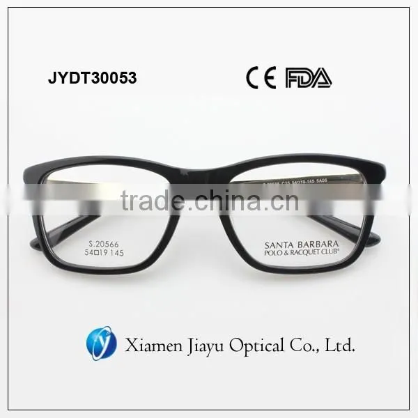Acetate Front Stainless Temple High Quality Eyeglasses Frame For Men