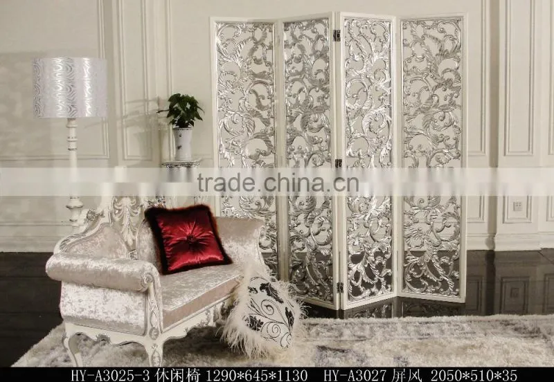 Neo-classical post-modern European style solid wooden solid wood carved wedding living room furniture royal chair