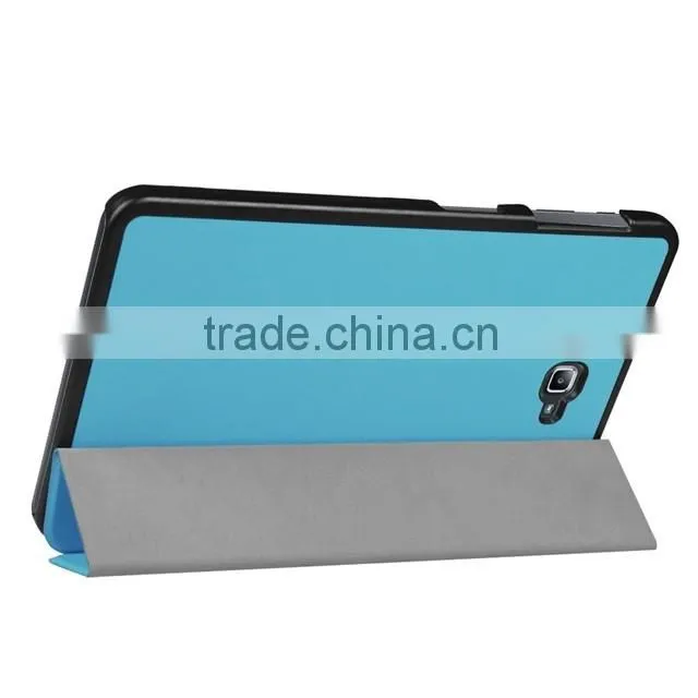 three fold flip leathe case cover for samsung TAB A 10.1