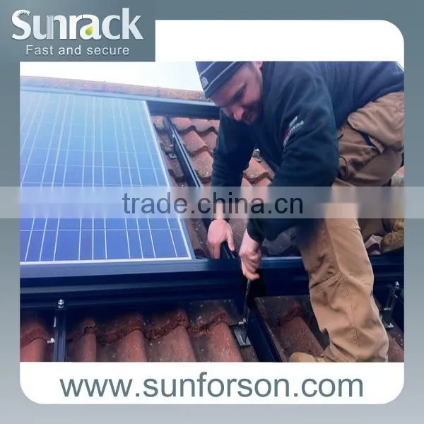 Solar PV mounting bracket for tile roof