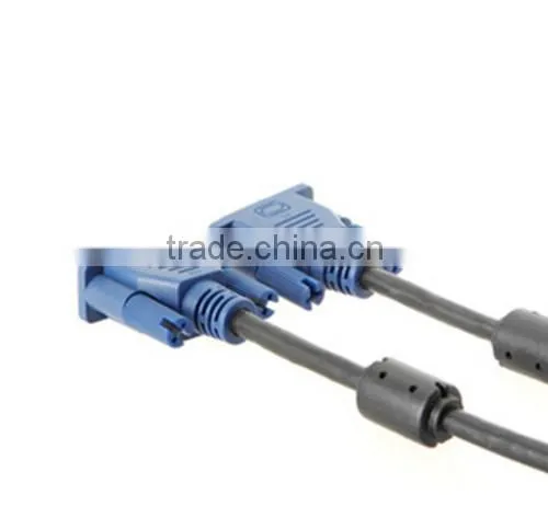 Ferrite Cores Nickel Plated VGA HD15 Male to Male Cable (6 Feet)