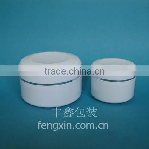 300ml white face film cream jar with different colors