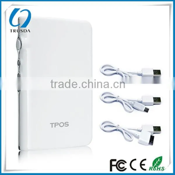 Book shaped dual outport piano baking vanish power bank 9000