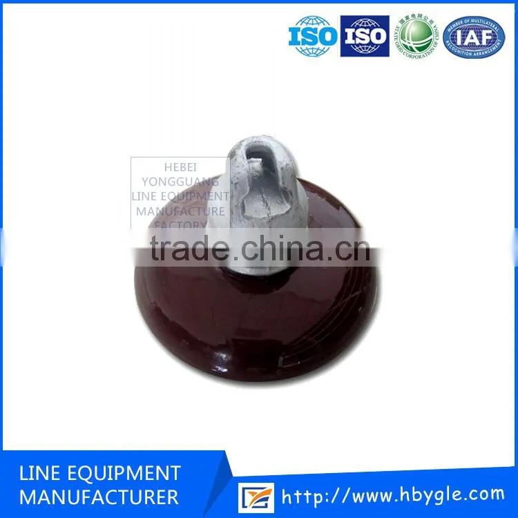 ANSI 52porcelain disc suspension insulator /ceramic power transmission and distribution insulation/power insulator