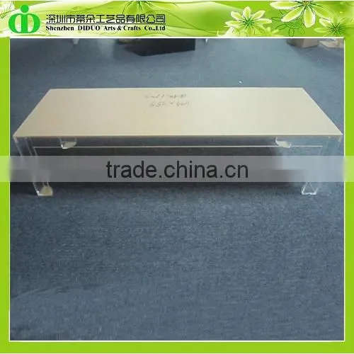 DDH-T124 Trade Assurance Clear Plexiglass Bedside Table