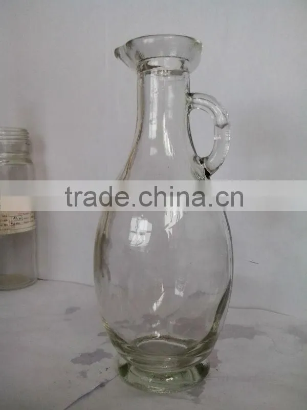 200ml unique glass wine bottle with handle