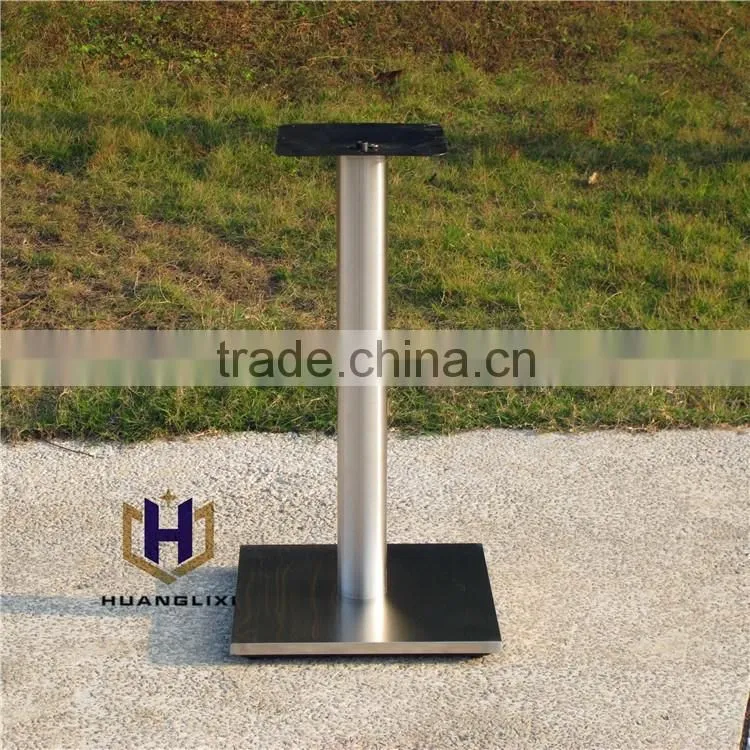 2016 Quadrate brushed stainless steel table leg stainless steel chassis restaurant table frame Coffee room furniture legs