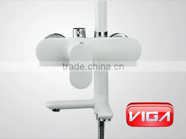 Shower Faucet Luxury Chrome Plated Rain Shower Faucet Set