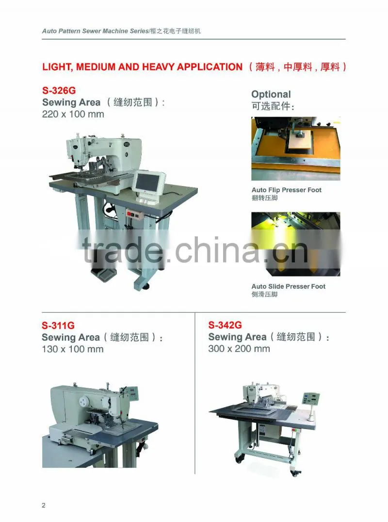 (Cylinder Bed) Auto Computer Controlled Pattern Sewing Machine