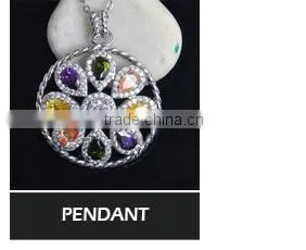 Fashion Wholesale Silver Plated Enamel Colorful Pendant jewelry