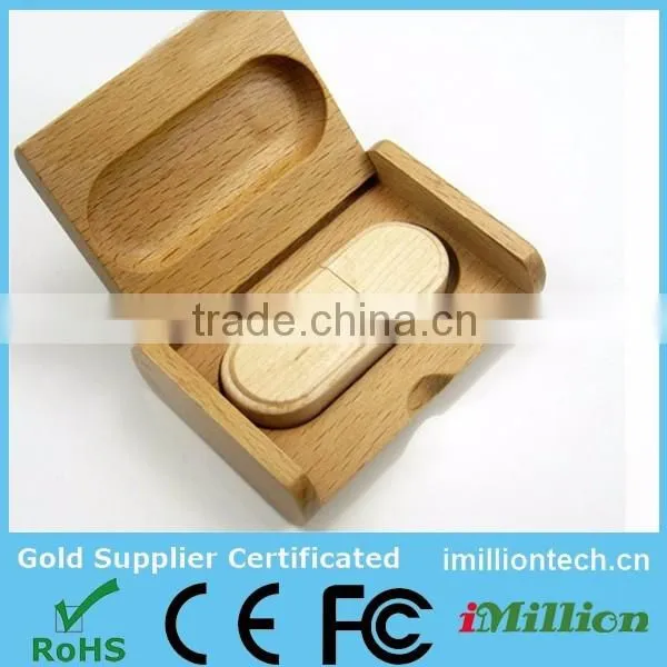 Photography USB Wood, Wooden USB Photography with Logo Print Wooden USB Gift Box