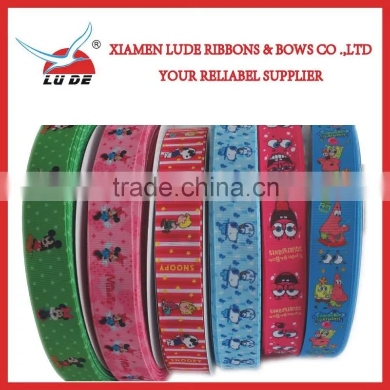 2015 print grosgrain ribbon wholesale