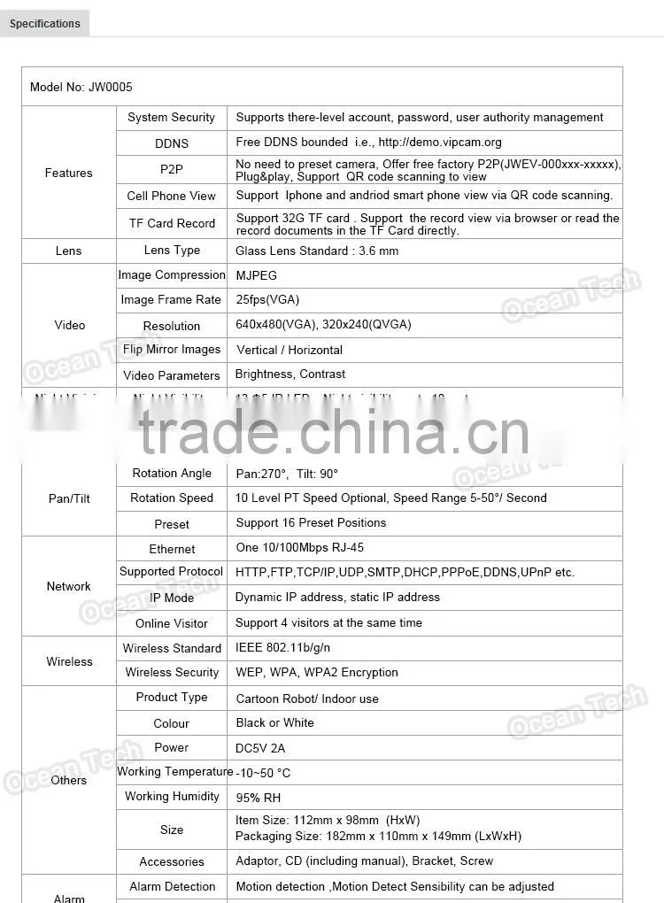 New IP Camers, JW0005, Network Wireless IP Camera, PNP IP Camera, P2P WiFi IP Camera, P2P IP Camera, Camera IP