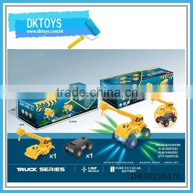B/O military bump&go command truck toy with light and music