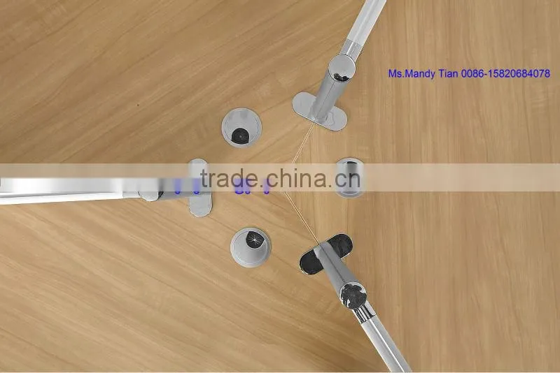 2014 new modern office triangle workstation for three people E-502
