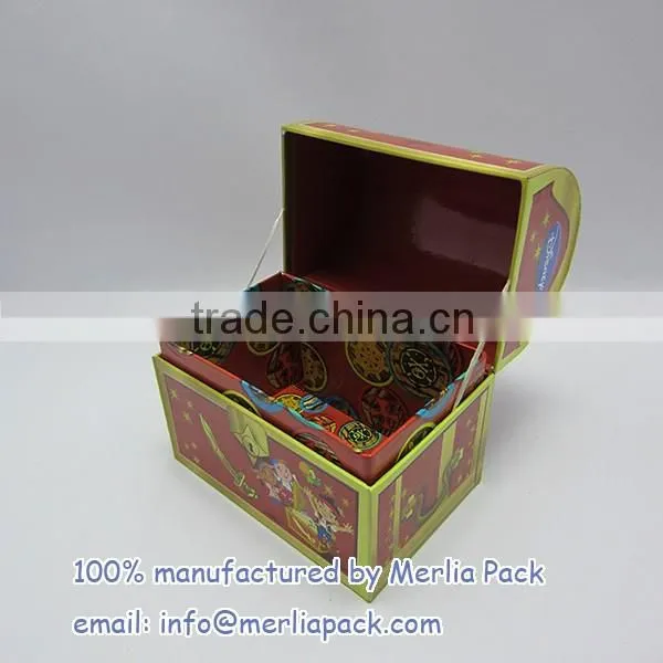 1 Kids Storage Trunk Store Cardboard Box Organize Your Little Trinkets Pirates Treasures Chest Boxes
