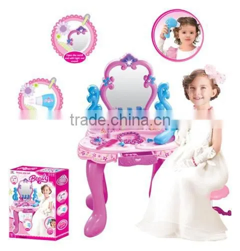 Girl dressing table dresser make up table toy with music and light TA14120006