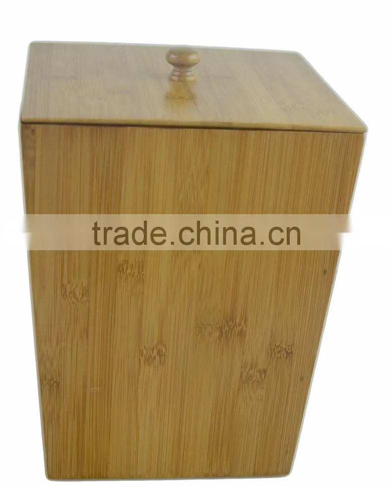 DT015/Bamboo Wooden Bath and Vanity Set Storage Box with Lids