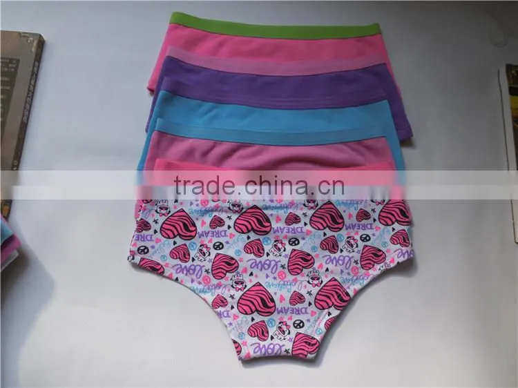 Best quality new design child cotton panty sexy children underwear
