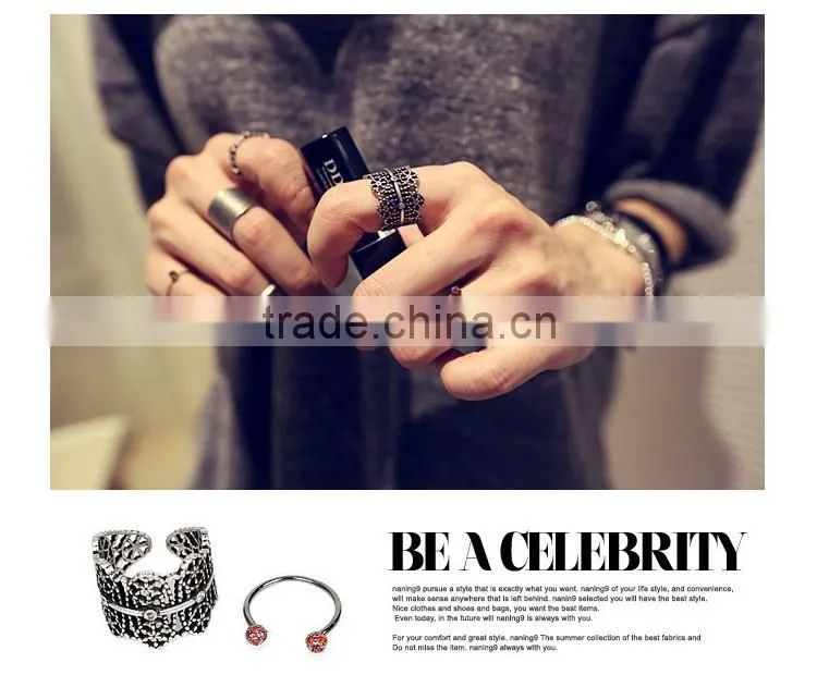 Metal index finger rings silicone wedding ring
