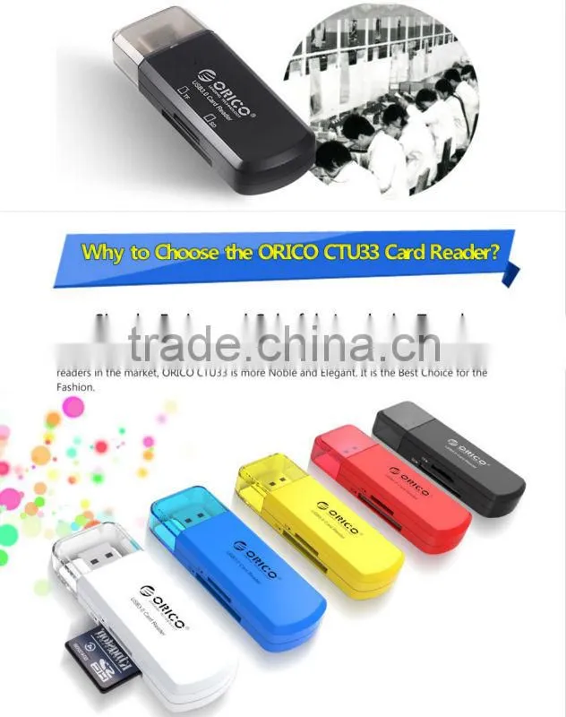CTU-33 tiny ABS plastic Card Reader with USB 3.0 interface