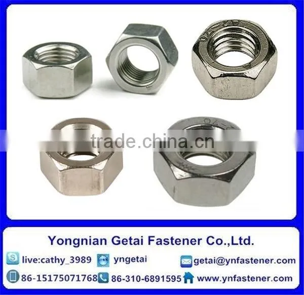 201/202/304/316 Stainless Steel Hexagon Nuts and Bolts M6-M56