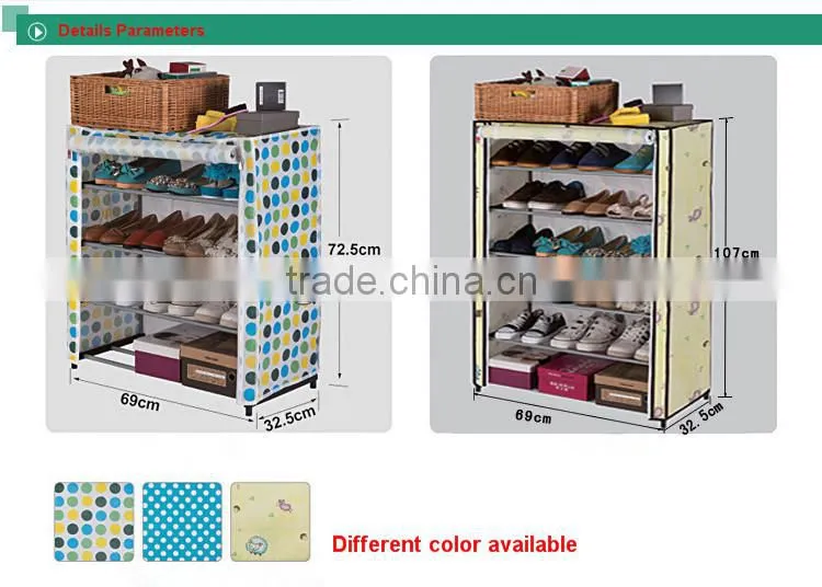 6 Tiers Shoes Storage Organiser Housekeeping Cloth Shoe Rack (36 Pairs)