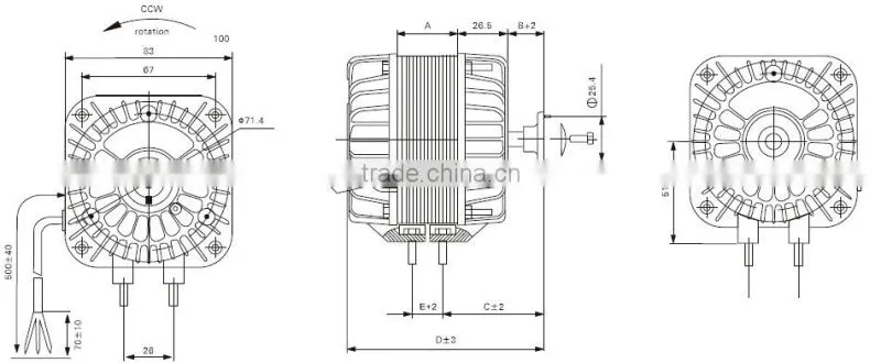 ac shaded pole motor