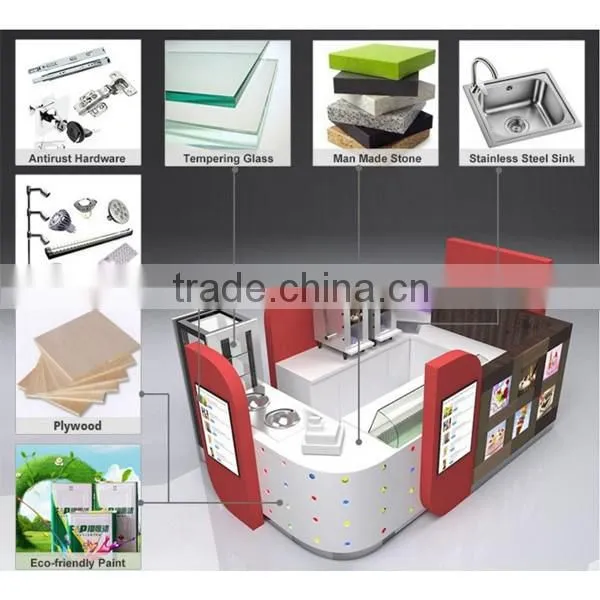 High end 3D design drink kiosk of coffee bar cafe bar counter