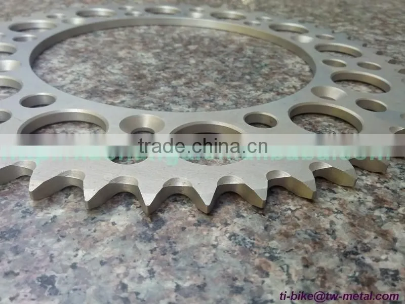 Titanium Motor Bike Chain ring Customized Titanium Motor Bicycle Chain Ring High Quality Titanium Motorbike bicycle chain-ring