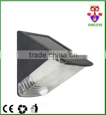 solar motion sensor security light,solar sensor light with PIR,IP44 outdoor solar sensor light