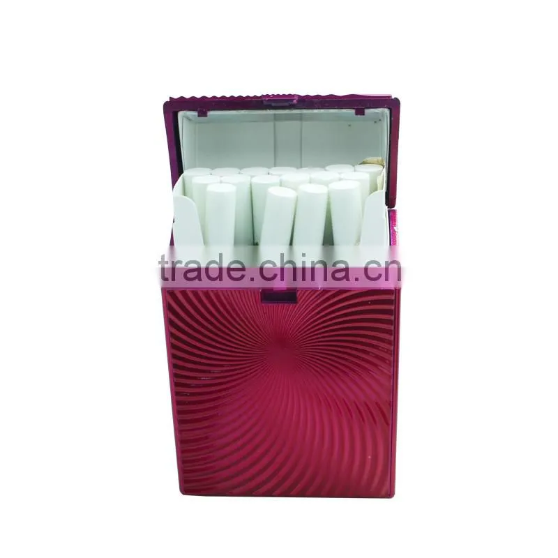 plastic cigarette case for 20s kind size 85mm cigarette pack holder with gold embossed sticker