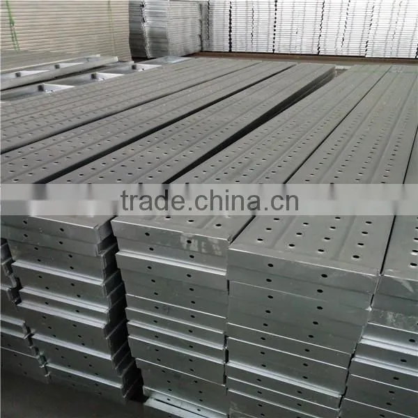 scaffolding system 50*250mm galvanized steel walking plank for building construction