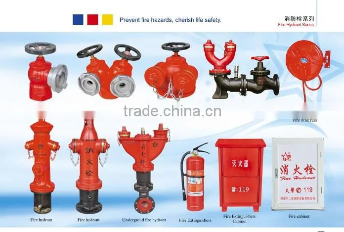 Fire fighting equipment Double Outlets Fire Hydrant valve