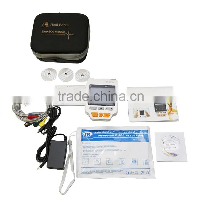 Portable Easy ECG EKG Handheld Heart Rate Monitor Sensor PRINCE 180D -Maggie