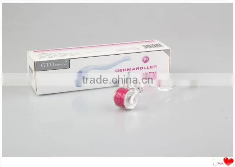 titanium 540 needles dermaroller derma roller skin face beauty roller