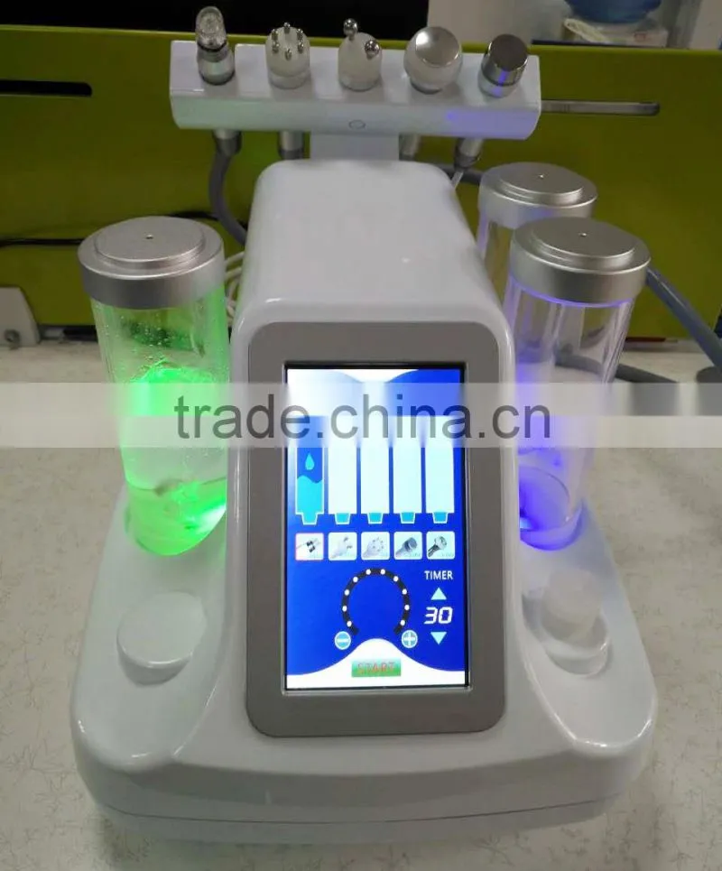 2017 Flagship! Newest 5 in 1 micro bubble diffuser facial cleanser and lifting machine