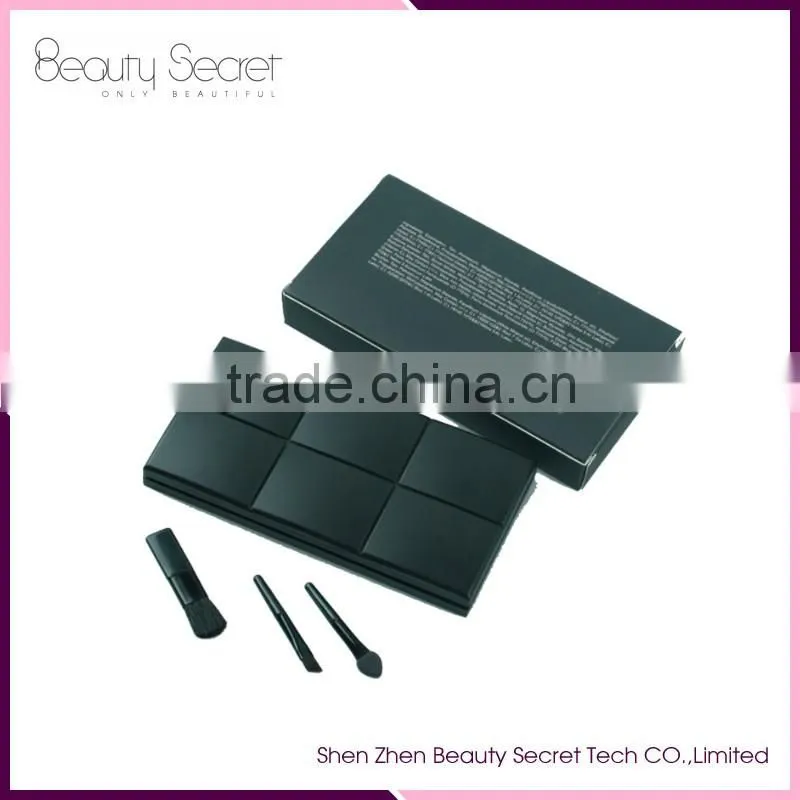 Hot!! Professional 12 color eyeshadow in bronz palette with makeup tool