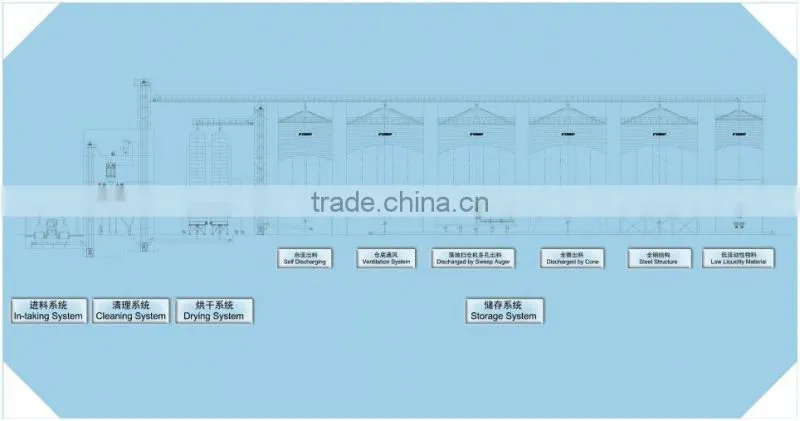 Gold Supplier cone bottom and flat bottom silo for paddy storage