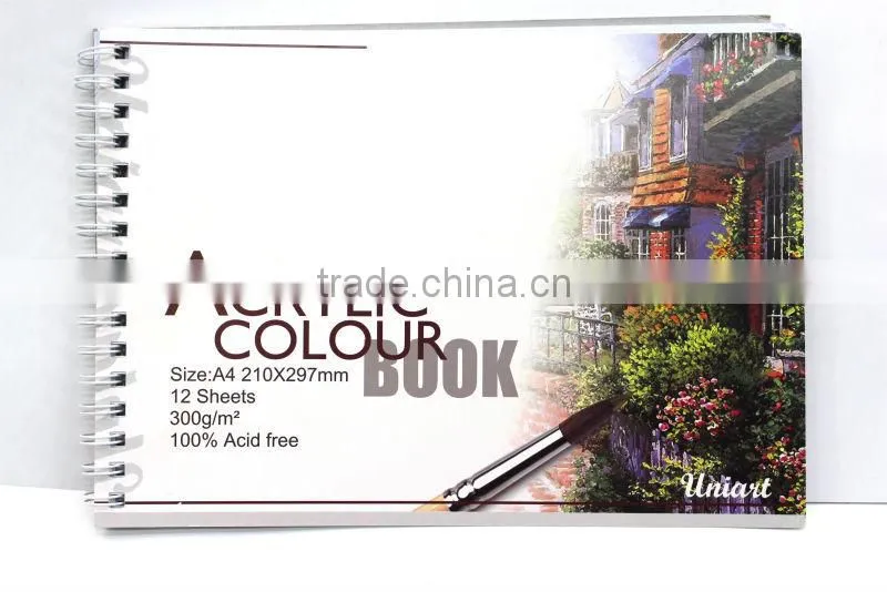 A4 acrylic color pad / acrylic color paper factory supply
