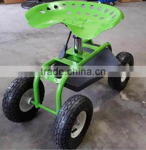 Gas lift garden work seat cart scotter TC4501B