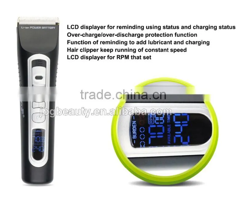 Wholesale barber supplies hair salon tools equipment LCD salon electric hair clippers with CE certification