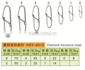 High quality brass diamond insurance fishing snap