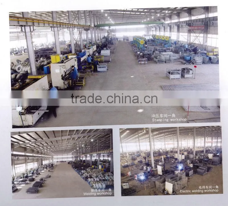 Stackable wire mesh crate folding steel box/bin/container