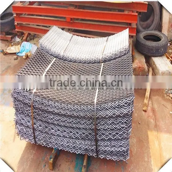 flat expanded metal mesh,4mm thick low carbon steel expanded metal mesh